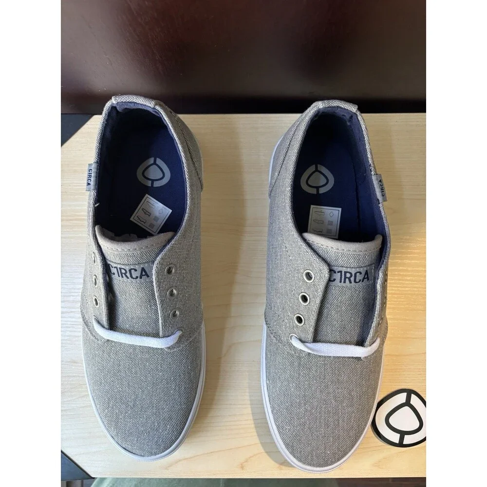 New NIB C1rca Drifter Gray Washed / White Skateboard Shoes Mens Sz 9 Women 10.5